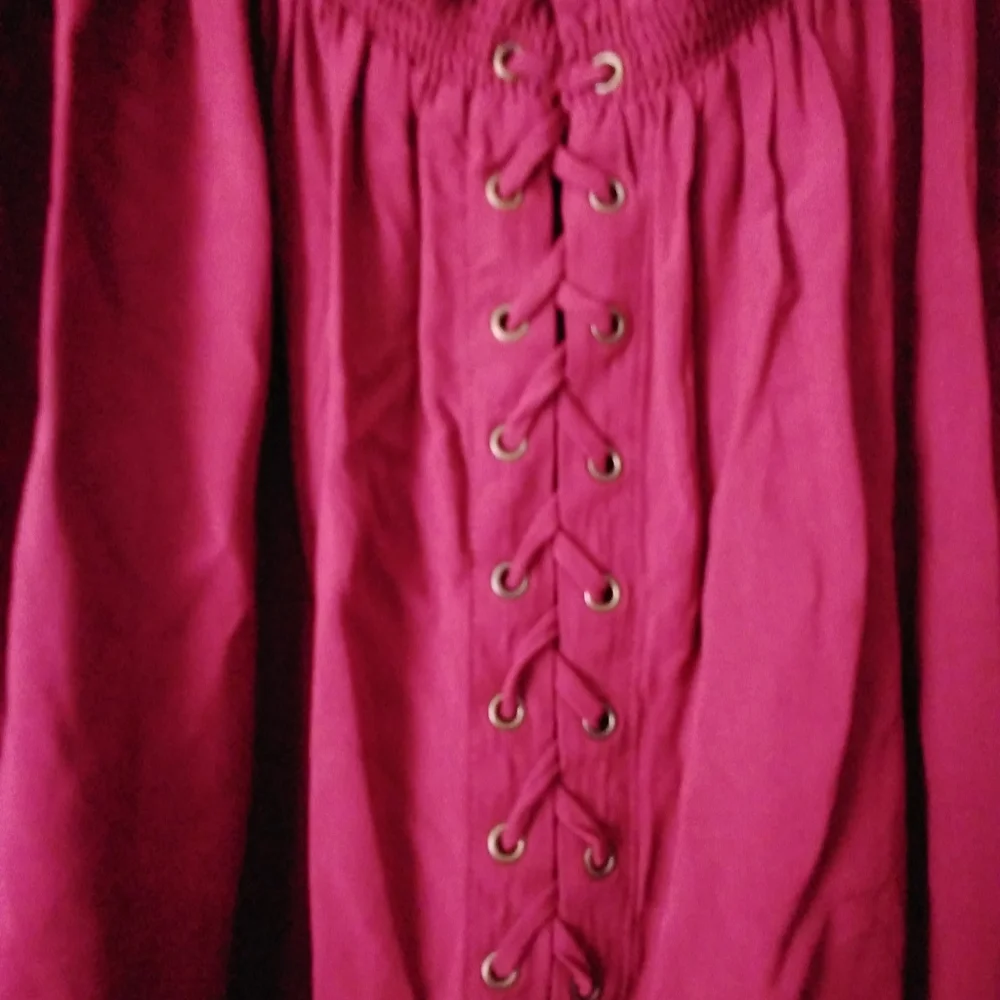 Rock & Republic Burgundy Shirt size M - Picture 2 of 7